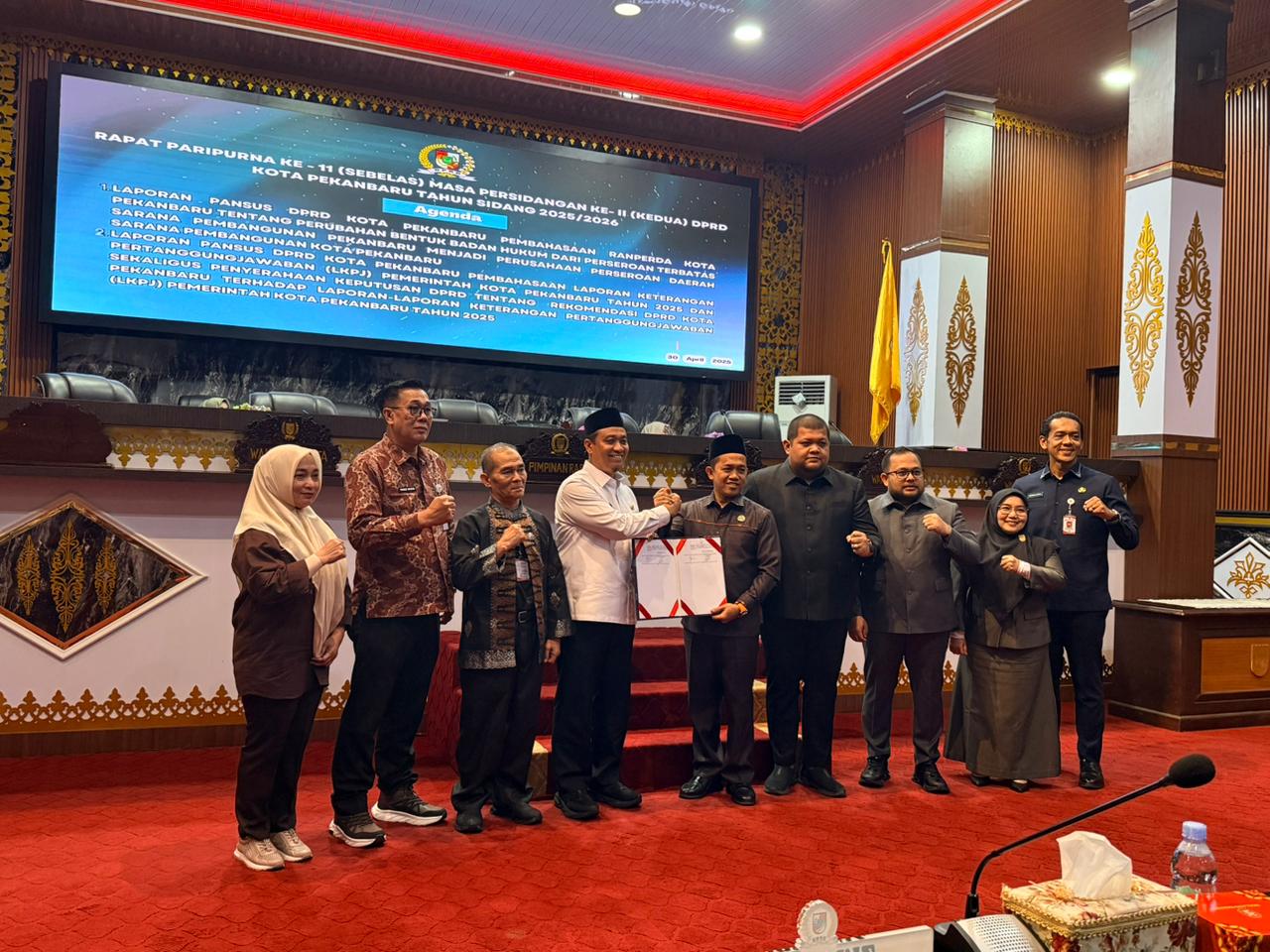 Resmi! DPRD Kota Pekanbaru Sahkan Perda Perubahan Status PT SPP Menjadi Perseroda
